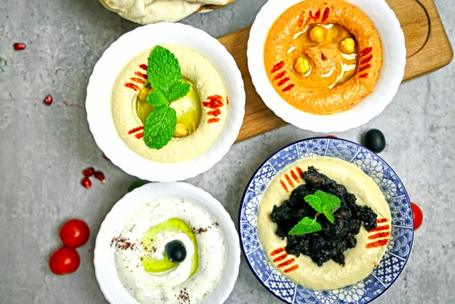 Beautifully plated dish with colorful ingredients and artistic presentation